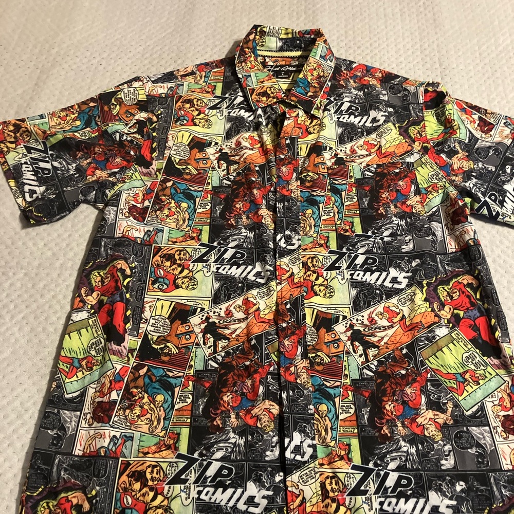 Just Attitude Graphic Comic Print Shirt